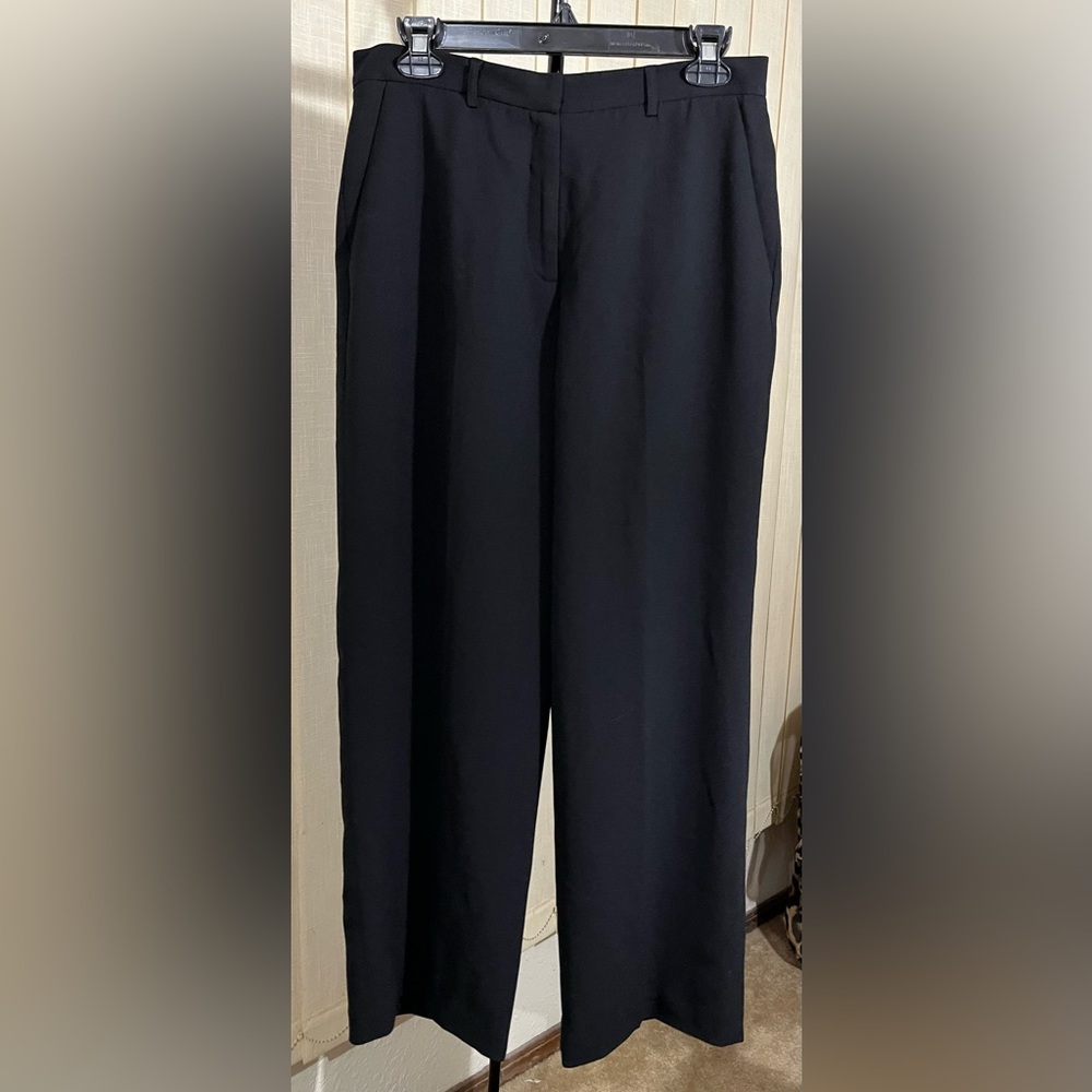 Judith Hart Classic Black Business Casual Pants Slacks Size 12P Petite EUC!